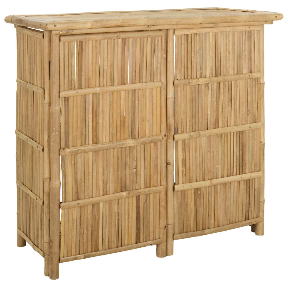 Produktbild för Utomhus Barbord Naturfärg 115 x 55 x 105 cm Bambus