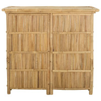 Produktbild för Utomhus Barbord Naturfärg 115 x 55 x 105 cm Bambus