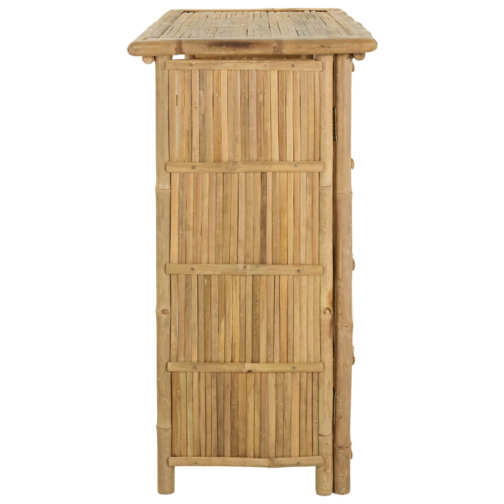 Produktbild för Utomhus Barbord Naturfärg 115 x 55 x 105 cm Bambus