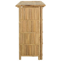 Produktbild för Utomhus Barbord Naturfärg 115 x 55 x 105 cm Bambus