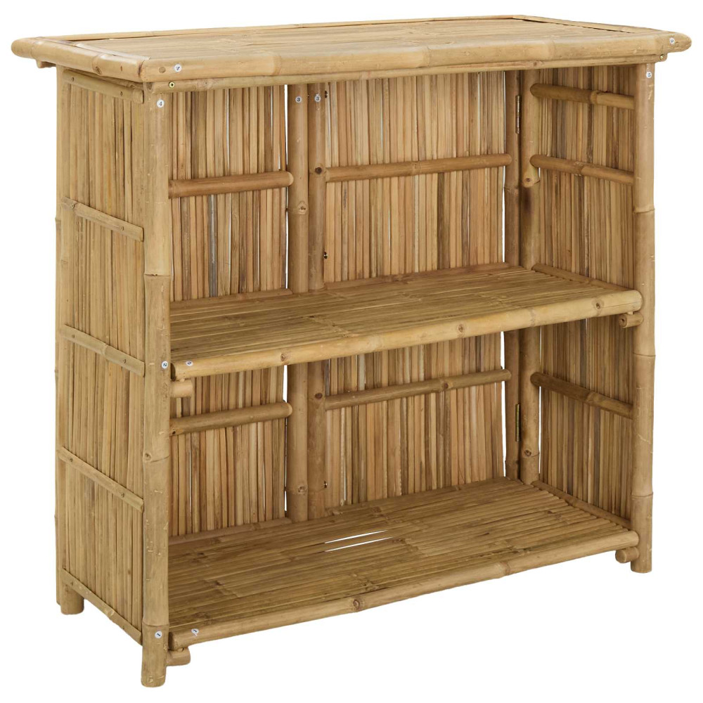 Produktbild för Utomhus Barbord Naturfärg 115 x 55 x 105 cm Bambus
