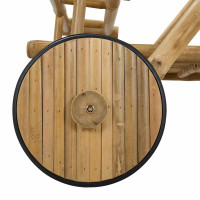 Produktbild för Tevagn med hjul Naturfärg 79 x 67,5 x 84 cm Bambus
