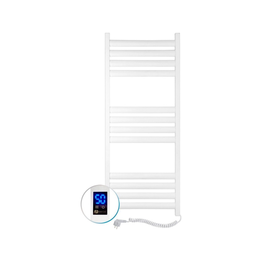 Produktbild för El.handdukstork Navin Ellipse 500*1200 Sensor höger vit 12-8...