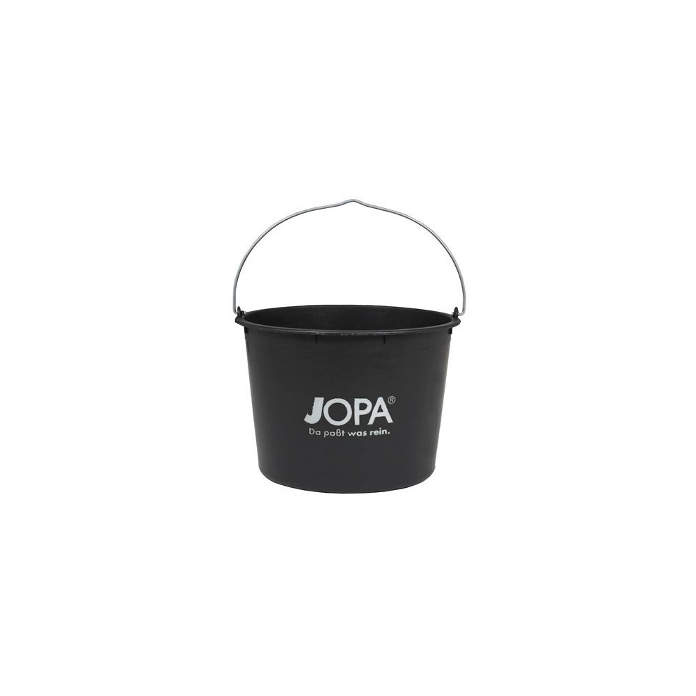 Produktbild för Jopa murarskopa 20L svart – återvunnen polyeten med galvanis...