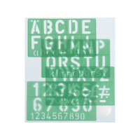 Produktbild för Linex 100411050, Letter, number & symbol stencil, Vuxna och...