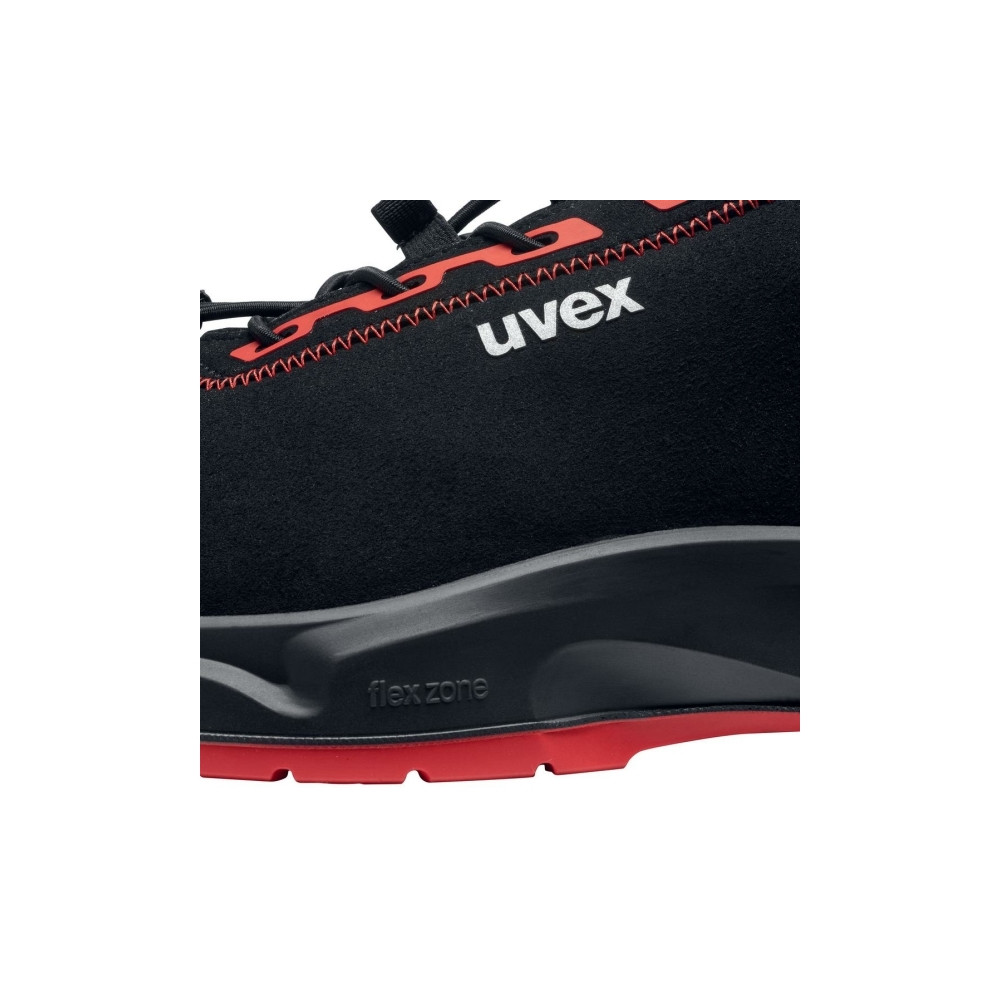 Produktbild för Uvex 1 x-craft, Honkoppling, Vuxen, Säkerhetsskor, Svart, Rö...