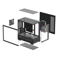 Produktbild för DeepCool CG380 3F - Micro-ATX - micro ATX