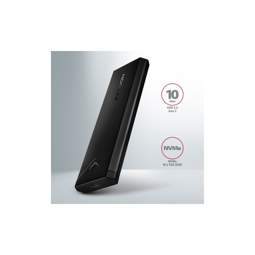 Produktbild för AXAGON EEM2-UB2 - förvaringslåda - M.2 NVMe Card / PCIe (NVMe) - USB-C 3.2 (Gen 2)