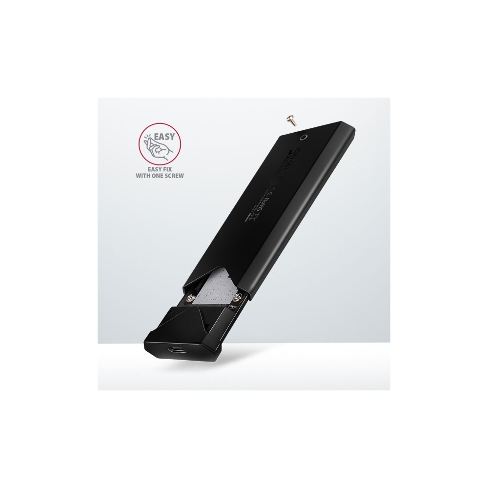 Produktbild för AXAGON EEM2-UB2 - förvaringslåda - M.2 NVMe Card / PCIe (NVMe) - USB-C 3.2 (Gen 2)
