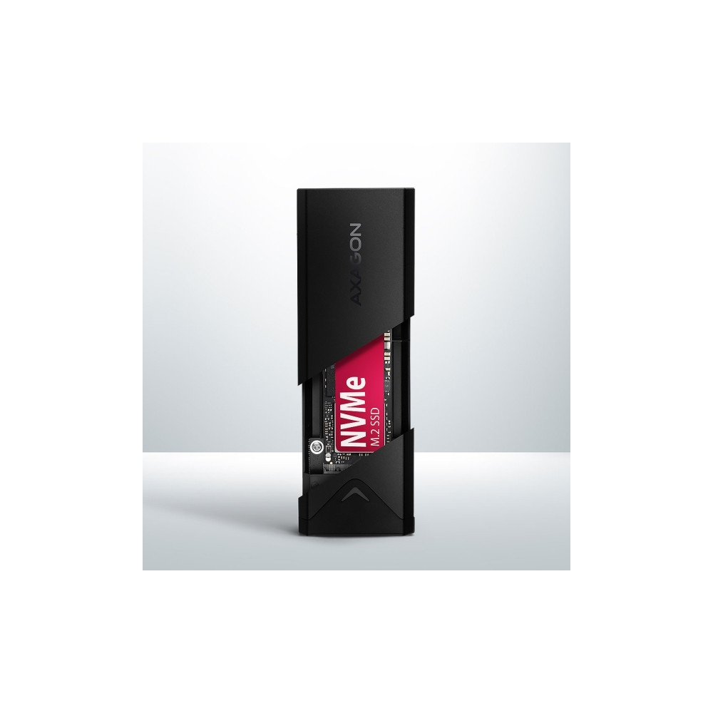 Produktbild för AXAGON EEM2-UB2 - förvaringslåda - M.2 NVMe Card / PCIe (NVMe) - USB-C 3.2 (Gen 2)