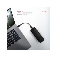Produktbild för AXAGON EEM2-UB2 - förvaringslåda - M.2 NVMe Card / PCIe (NVMe) - USB-C 3.2 (Gen 2)