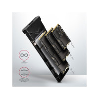 Produktbild för AXAGON EEM2-UB2 - förvaringslåda - M.2 NVMe Card / PCIe (NVMe) - USB-C 3.2 (Gen 2)