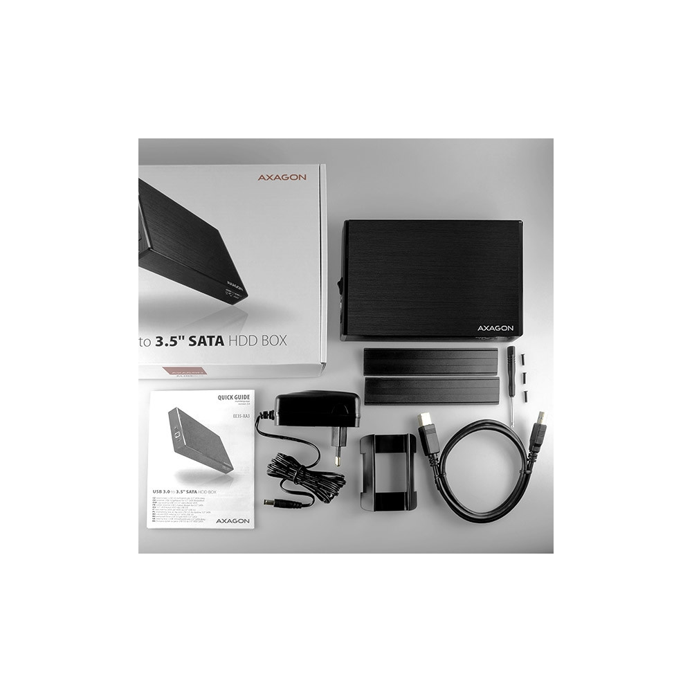 Produktbild för AXAGON EE35-XA3 - förvaringslåda - SATA 3Gb/s - USB 3.2 (Gen 1)