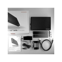 Produktbild för AXAGON EE35-XA3 - förvaringslåda - SATA 3Gb/s - USB 3.2 (Gen 1)