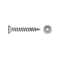 Produktbild för SPAX 1191010500603, Skruv, Metall, Zink, Trä, Platt huvud, T...