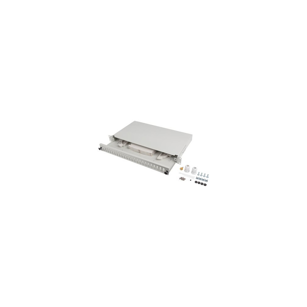 Produktbild för Lanberg patch-panel - 1U - 19" - 24 x SC duplex / 24 x LC quad