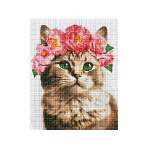 Ideyka Ideyka diamantmålning IDEYKA, 40x50 cm, raffinerad katt, 1 s...
