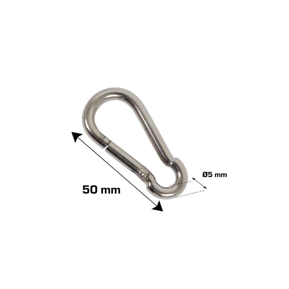 Produktbild för HOME It vägg-/brandsläckarhake Ø5 x 50 mm i rostfritt stål 2...