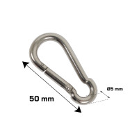 Produktbild för HOME It vägg-/brandsläckarhake Ø5 x 50 mm i rostfritt stål 2...