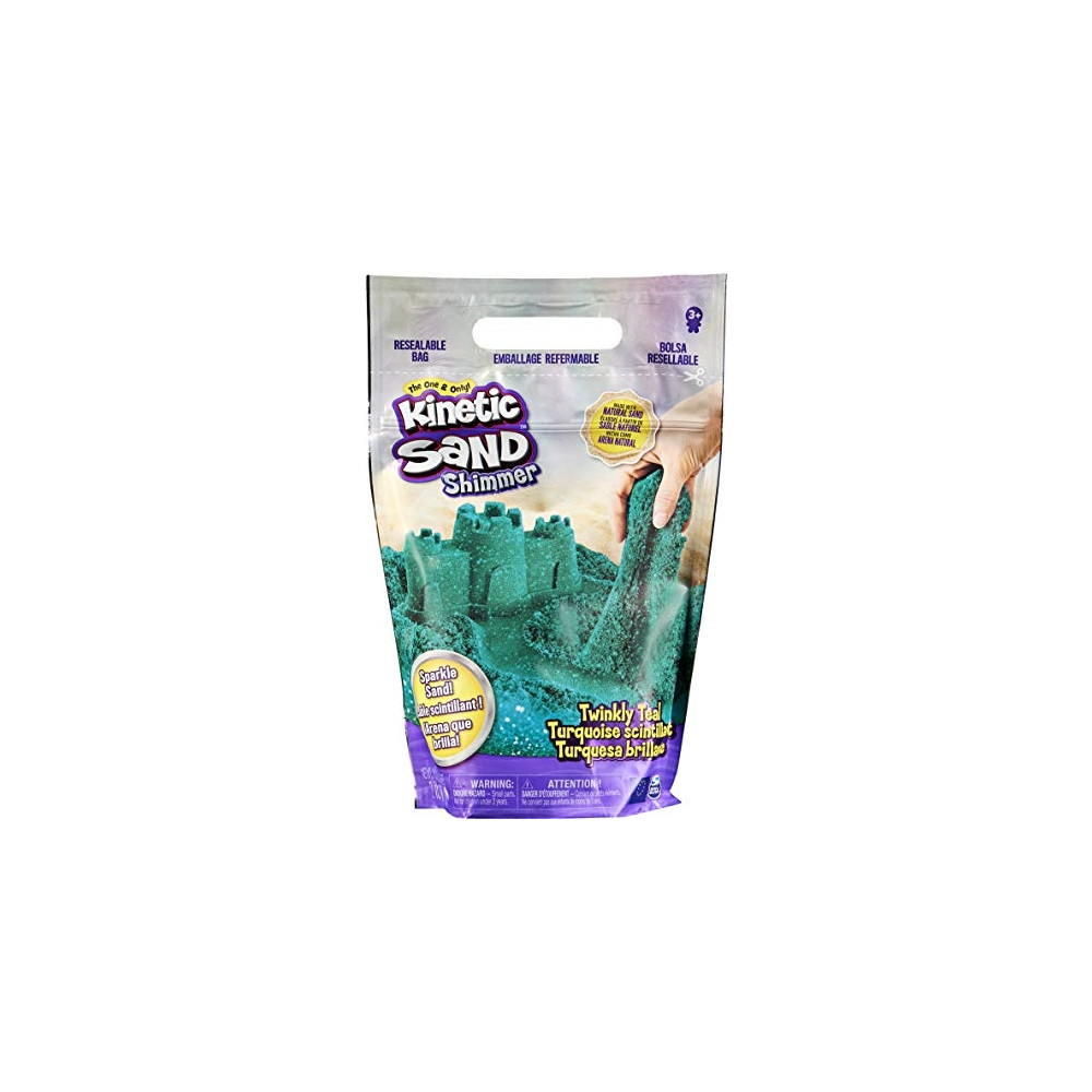 Produktbild för Kinetic Sand KNS RFL 2lb ShmrSd TwinklyTeal GML, Magisk sand...
