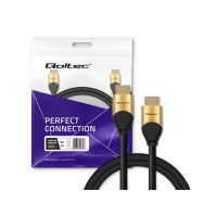 Produktbild för Qoltec GOLD - HDMI-kabel med Ethernet - 5 m