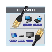 Produktbild för Qoltec GOLD - HDMI-kabel med Ethernet - 5 m