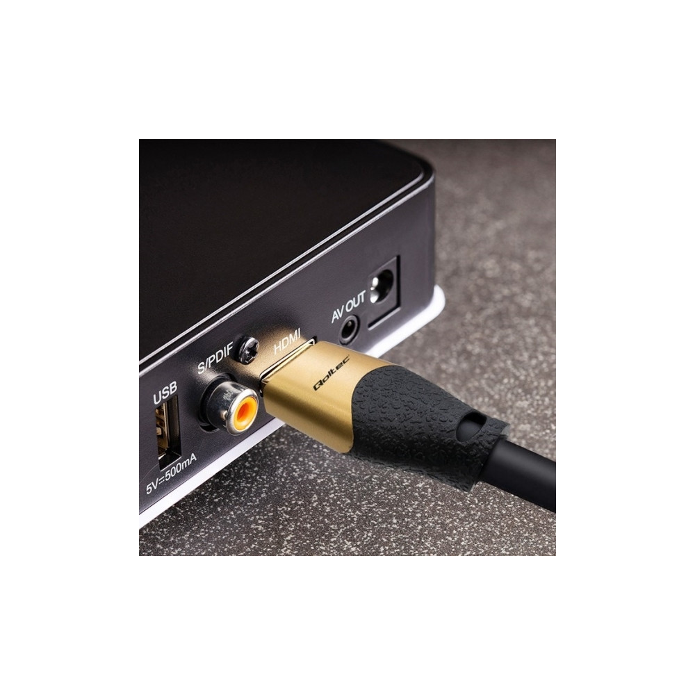 Produktbild för Qoltec GOLD - HDMI-kabel med Ethernet - 5 m