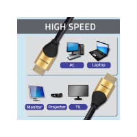 Produktbild för Qoltec GOLD - HDMI-kabel med Ethernet - 5 m