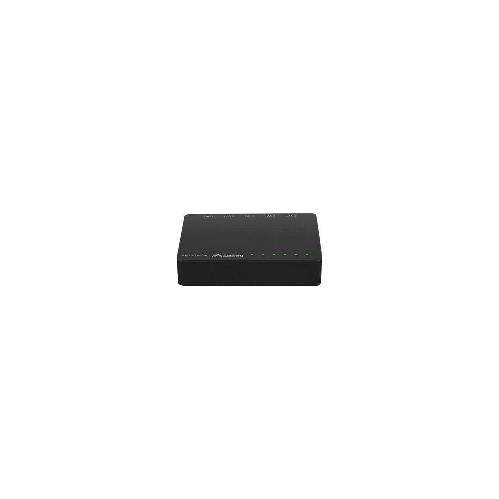 Produktbild för Lanberg DSP2-1005-12V - switch - 5 portar - ohanterad