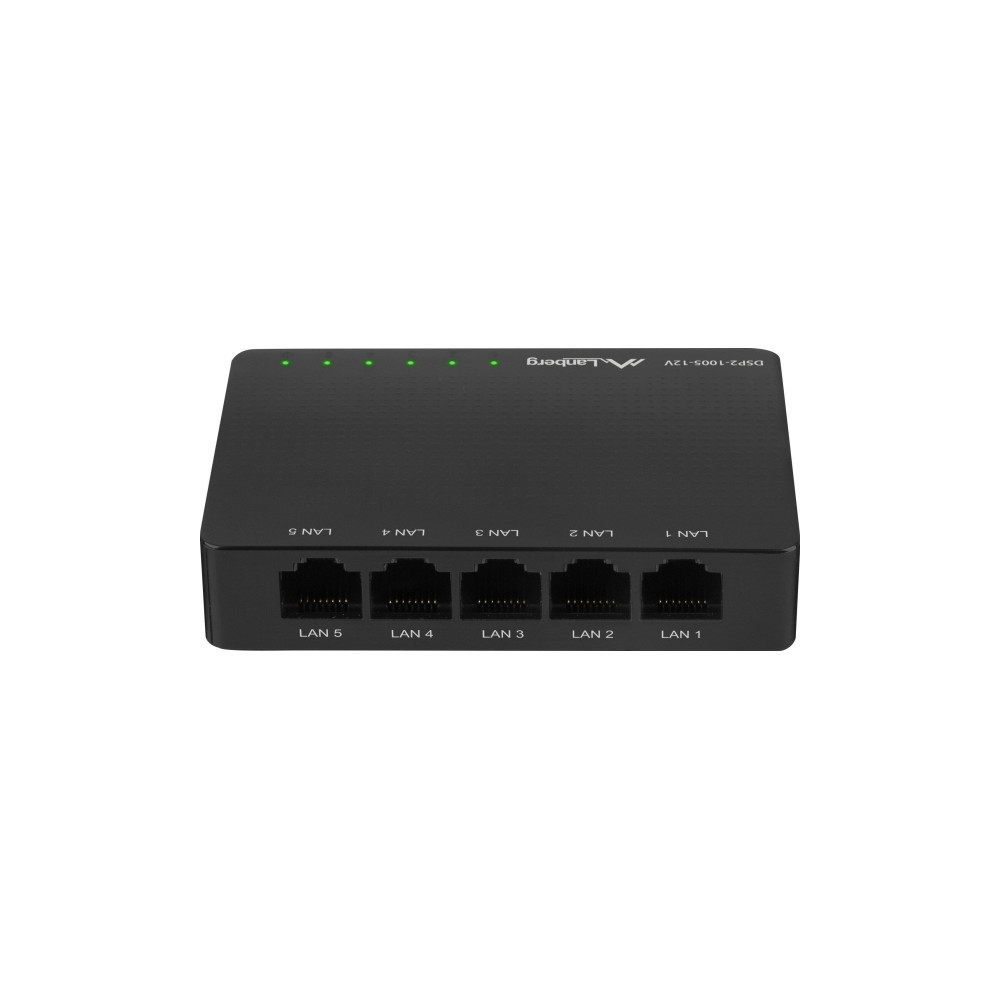 Produktbild för Lanberg DSP2-1005-12V - switch - 5 portar - ohanterad