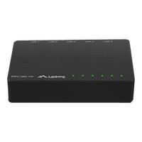 Produktbild för Lanberg DSP2-1005-12V - switch - 5 portar - ohanterad