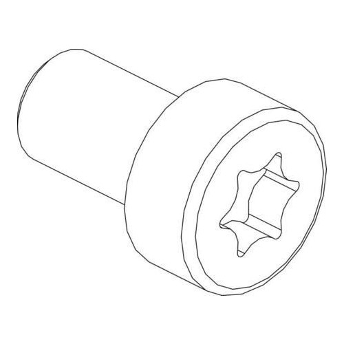 CUBIC CUBIC cylinderskruv, torx, låg skalle, förpackning med 100 s...