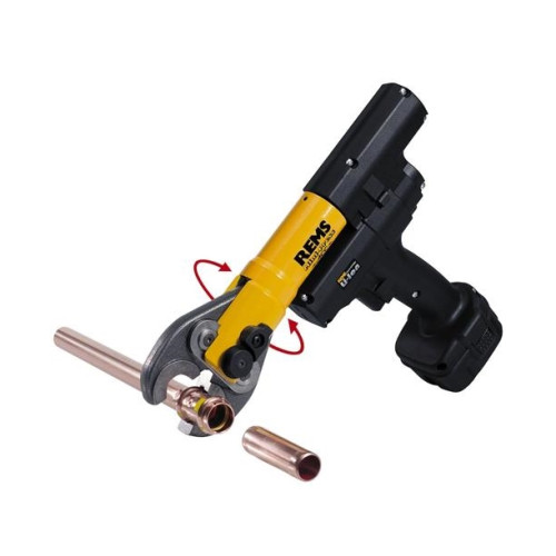 REMS REMS Kompakt 14,4 V batteripress för Ø 10–40 mm. Vridbar käk...