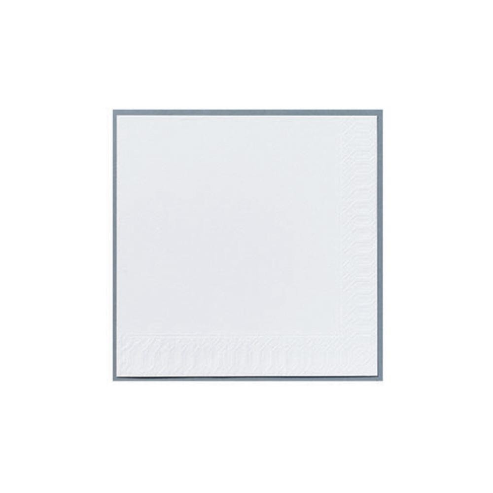 Produktbild för Servetter Duni Finess 3-lagers, vit, 33 x 33 cm, förpackning...