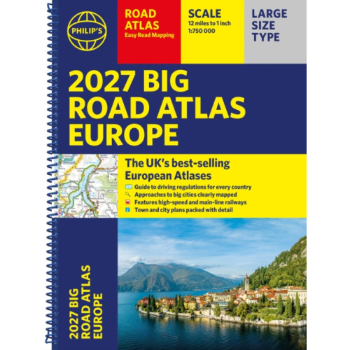 Octopus publishing group Philip's 2027 Big Road Atlas of Europe (bok, spiral, eng)