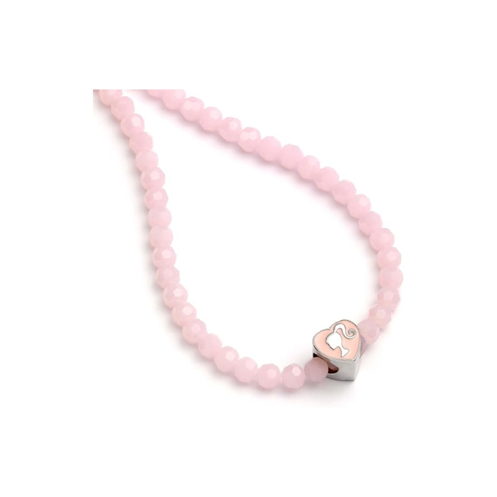 Produktbild för Barbie Pink Bead Necklace with Heart Shaped Bead Charm