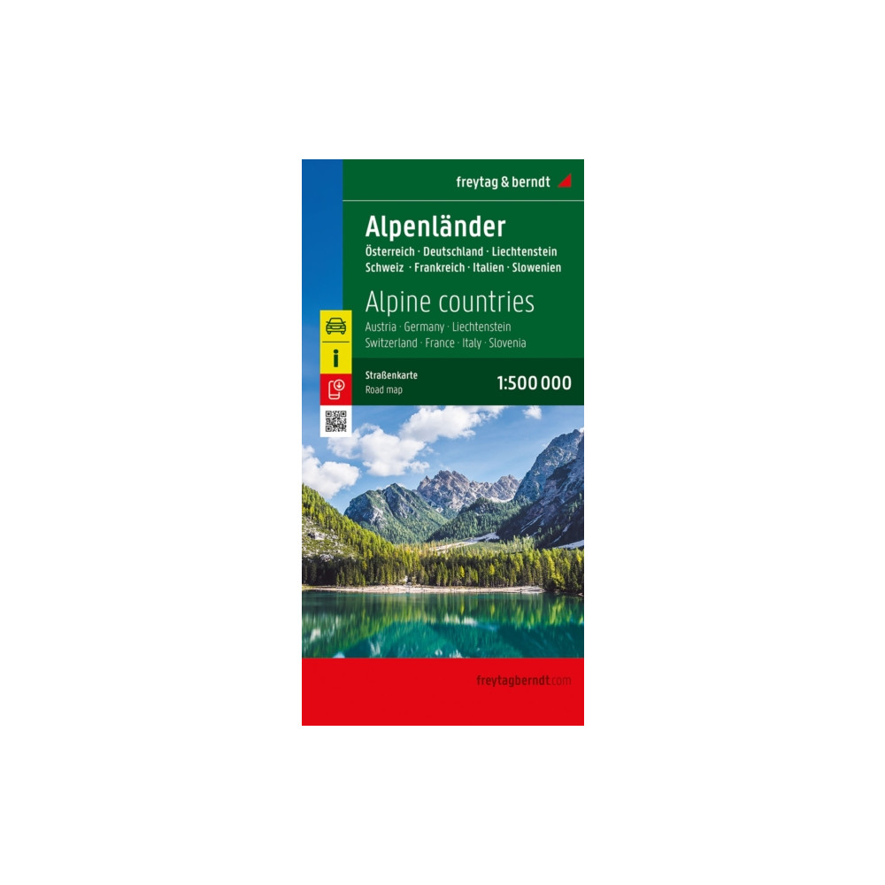 Produktbild för Alpine countries, Road map 1:500.000,