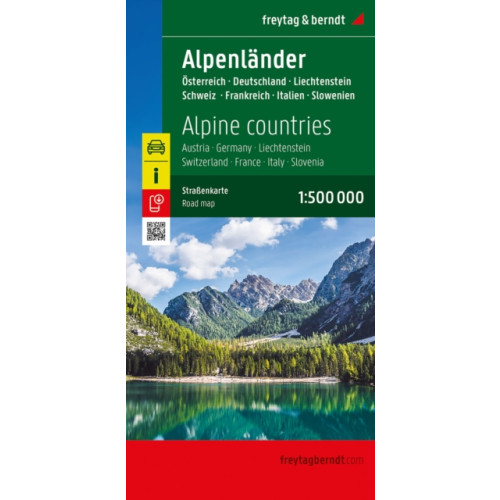Freytag-Berndt Alpine countries, Road map 1:500.000,