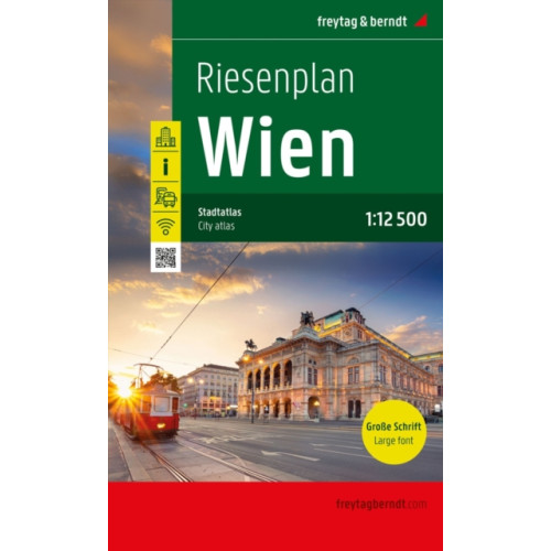 Freytag-Berndt Vienna, giant map, city atlas 1:12,500