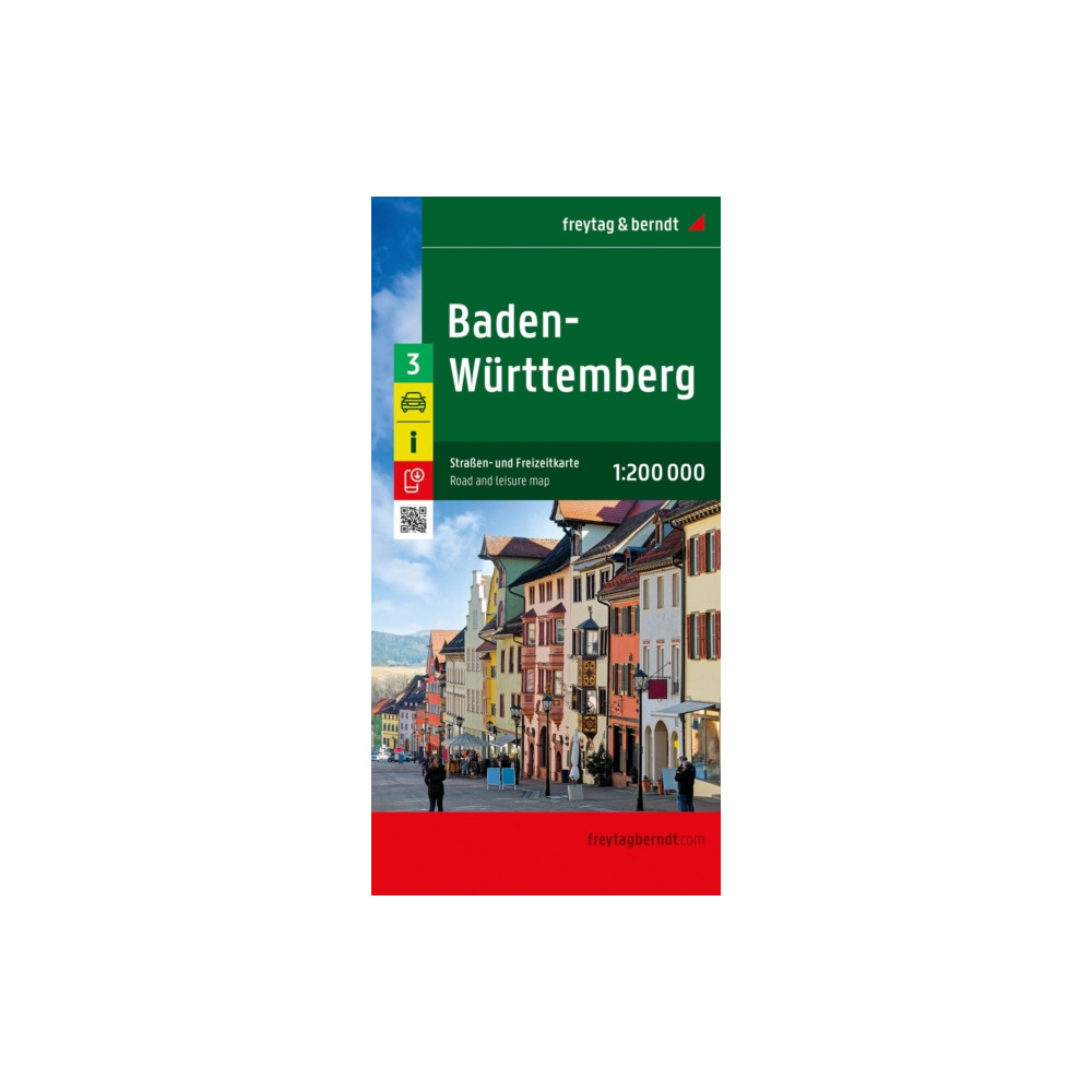 Produktbild för Baden-Wurttemmountain, Road map 1:200.000