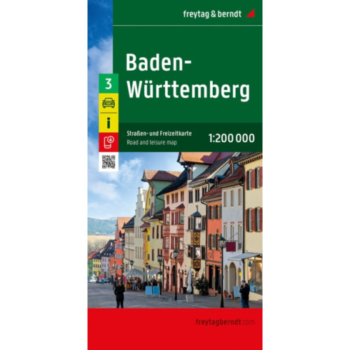 Freytag-Berndt Baden-Wurttemmountain, Road map 1:200.000