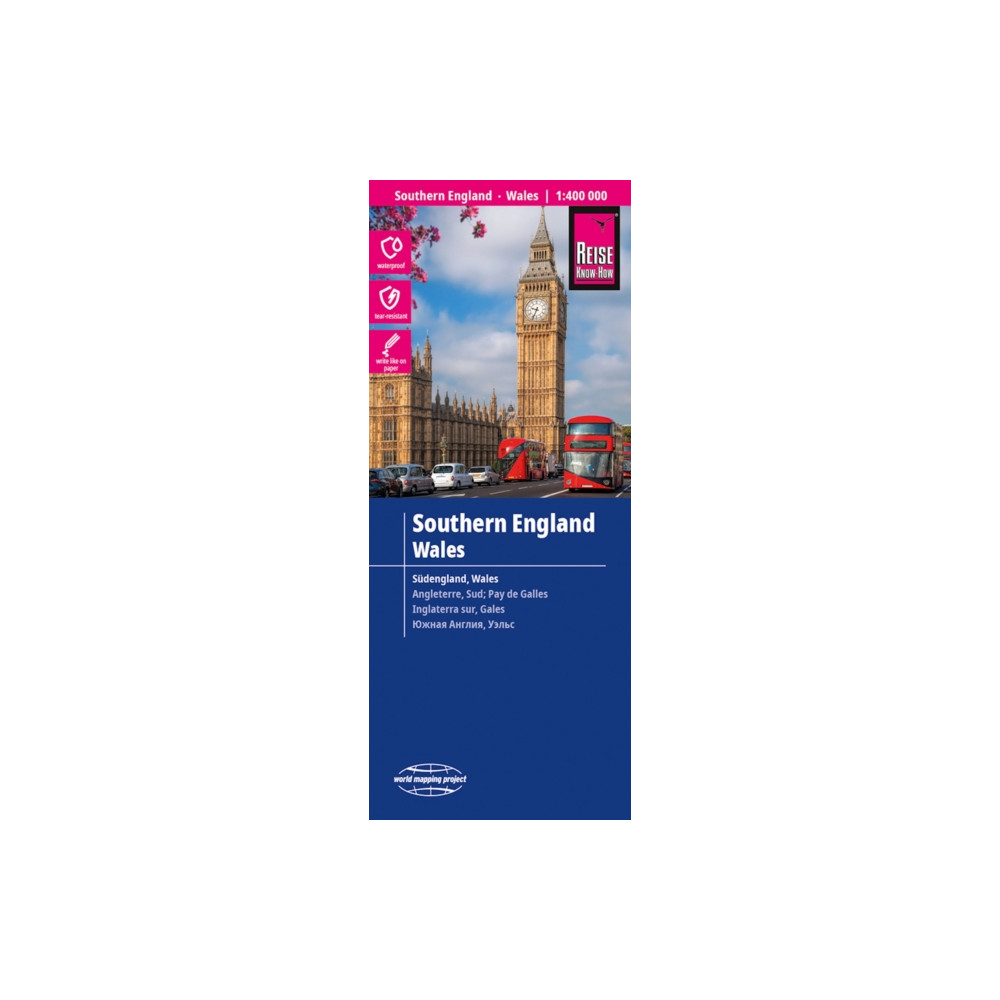 Produktbild för Southern England & Wales (1:400.000)