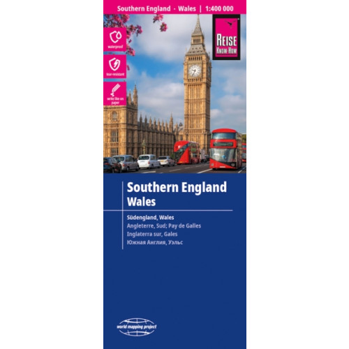 Reise Know-How Verlag Peter Rump GmbH Southern England & Wales (1:400.000)