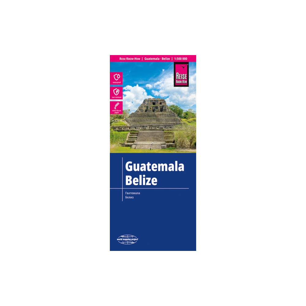 Produktbild för Guatemala, Belize (1:500.000)