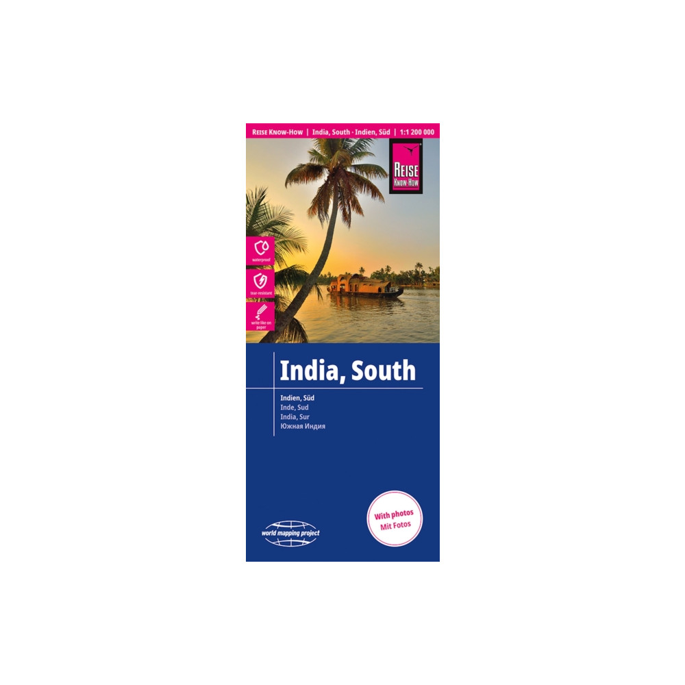 Produktbild för India, South (1:1.200.000)