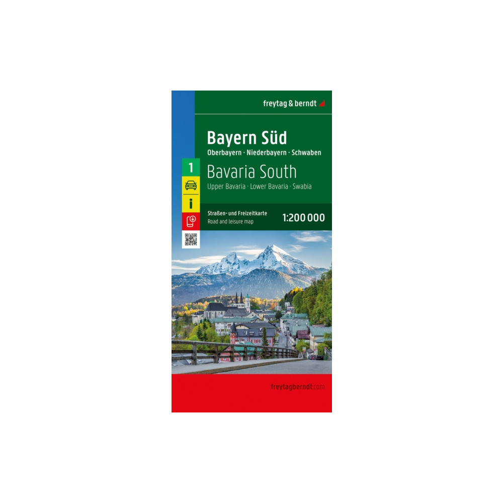 Produktbild för Bavaria South Road and Leisure Map