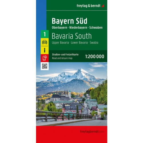 Freytag-Berndt Bavaria South Road and Leisure Map