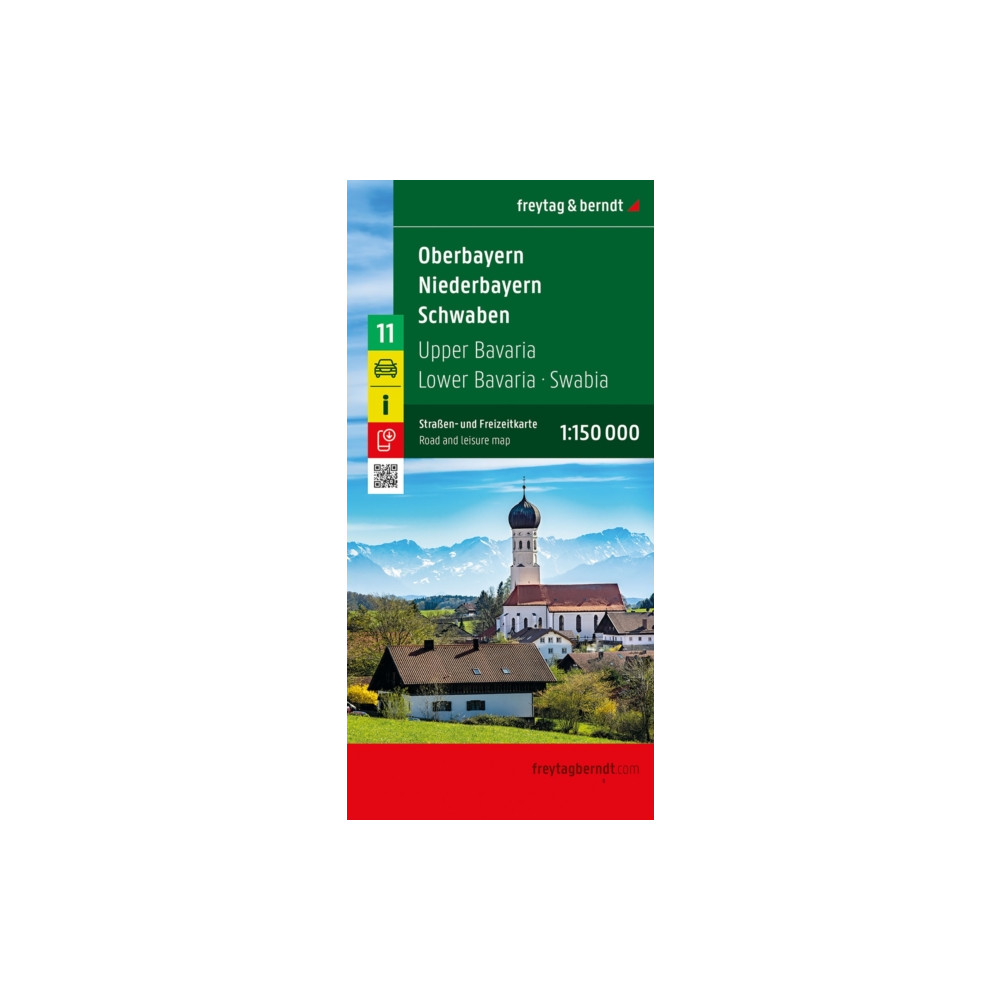 Produktbild för Upper Bavaria - Lower Bavaria - Schwaben, Roadmap