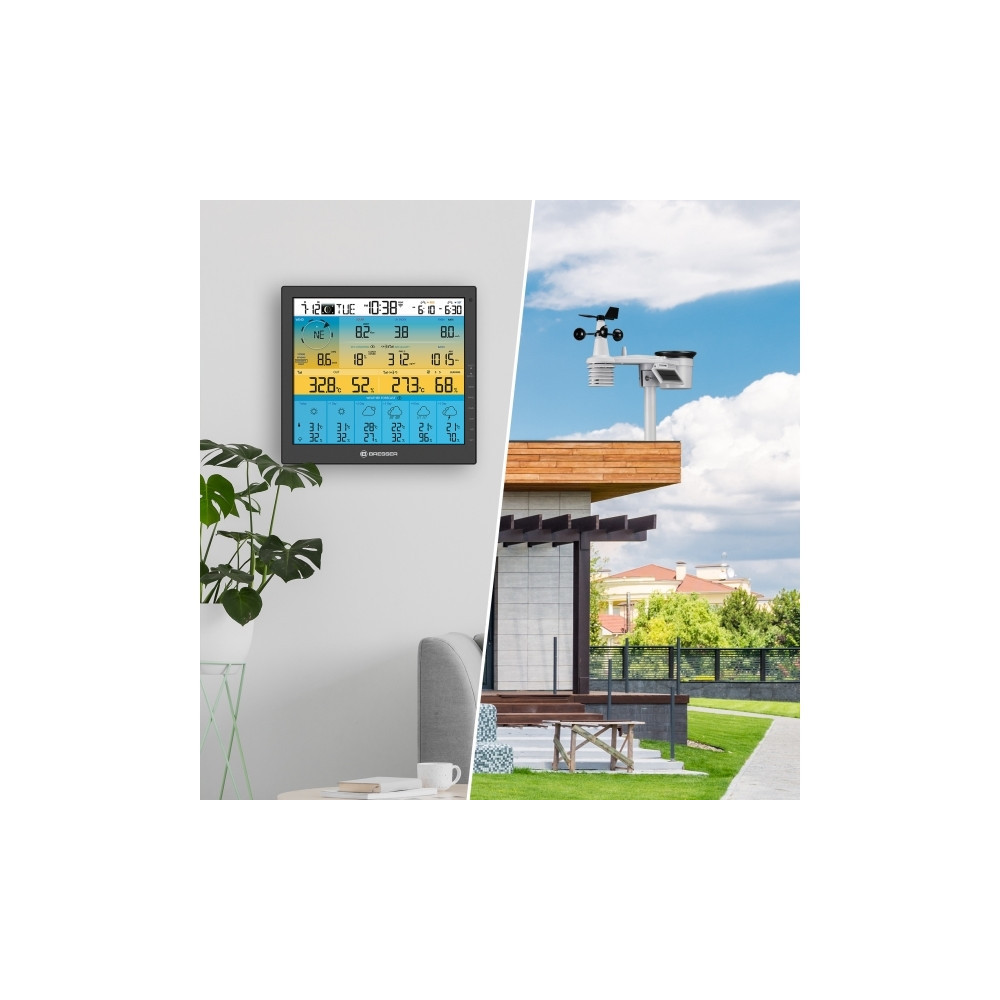 Produktbild för Bresser Optics 7003220, Svart, höjdmätare, Anemometer (vindh...