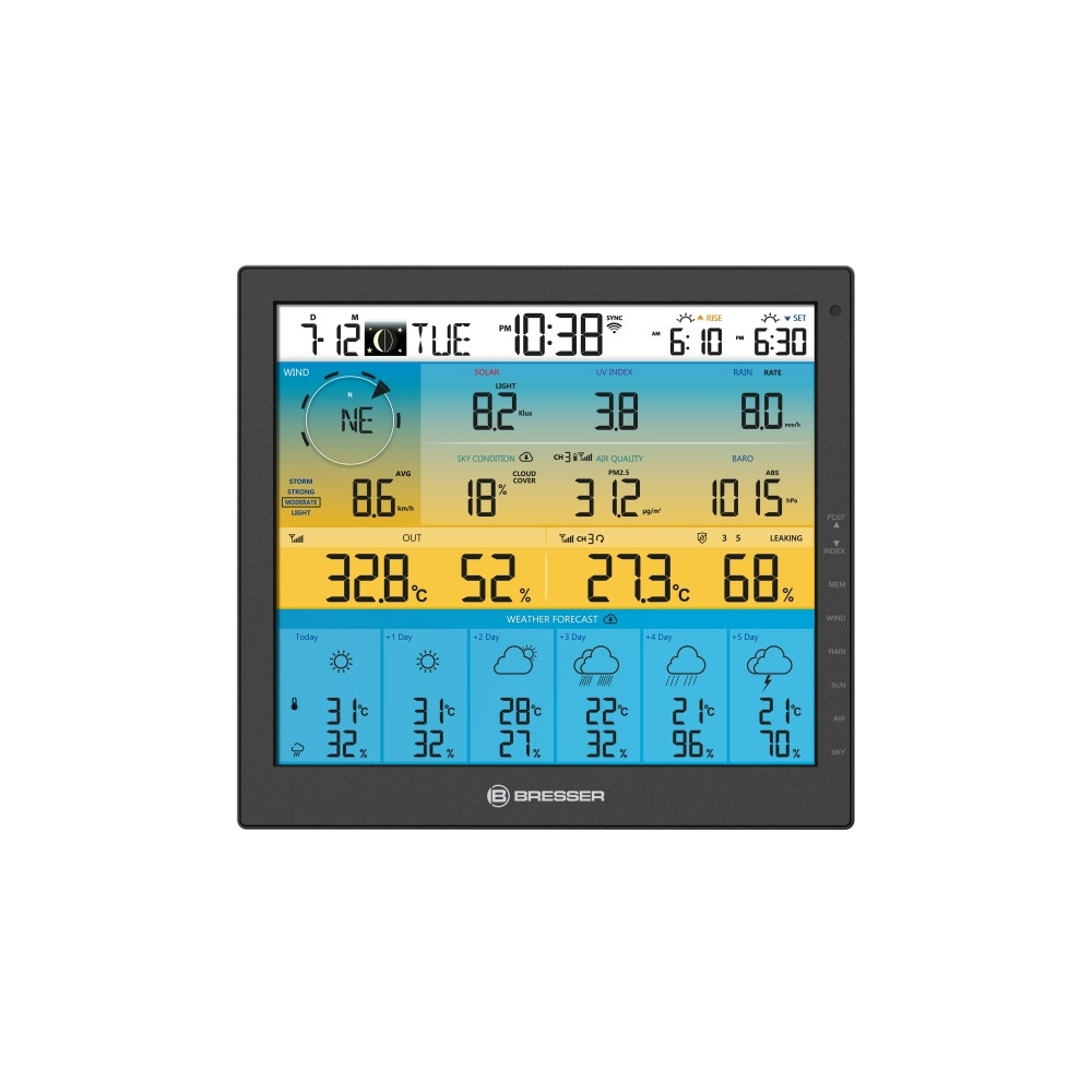 Produktbild för Bresser Optics 7003220, Svart, höjdmätare, Anemometer (vindh...